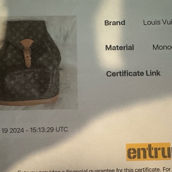 Louis Vuitton Montsouris GM Backback code MI0946 - Picture 12 of 17